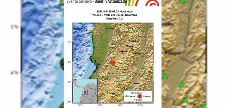Se registró temblor en Valle en la madrugada de este lunes ¿Sintió algo?