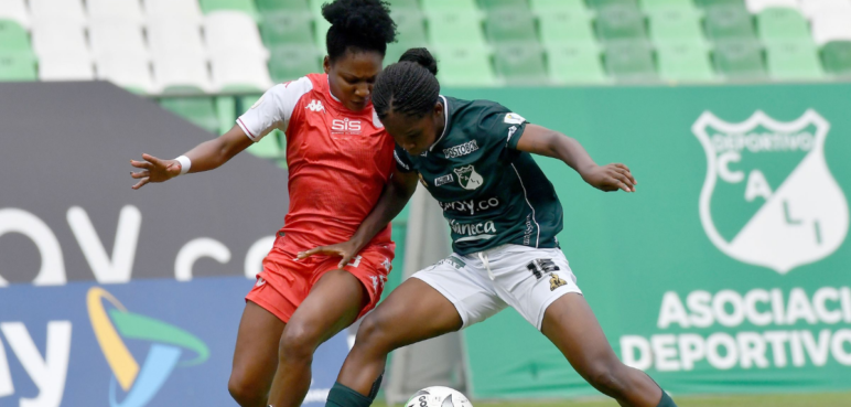 Llave semifinal abierta: Deportivo Cali igualó contra Santa Fe