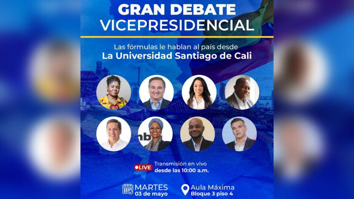 EN VIVO: Vea el debate de candidatos a la vicepresidencia de Colombia