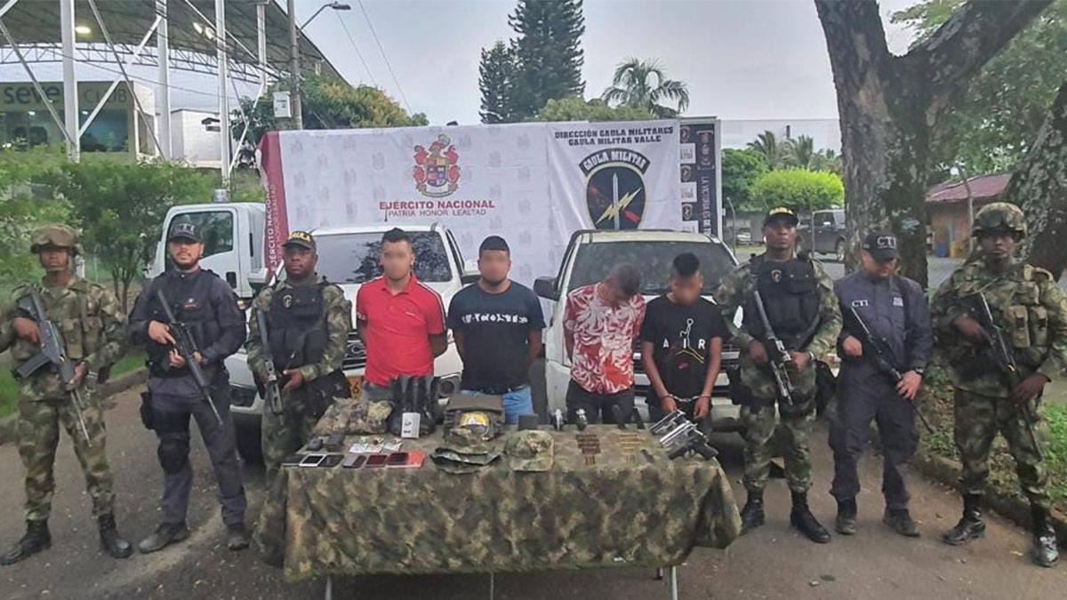 Cayó alias 'Barbas', presunto cabecilla de la Jaime Martínez en Valle