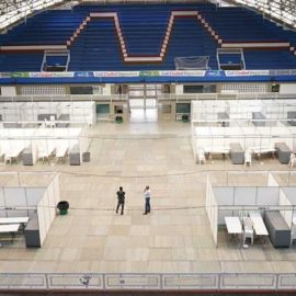 Coliseo Evangelista Mora está listo para albergar el proceso de escrutinio