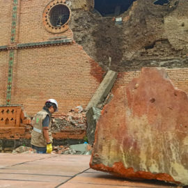 Con remoción de vestigios arqueológicos, inicia recuperación de San Francisco