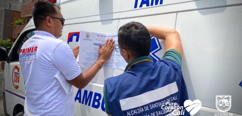 Ambulancias fueron inmovilizadas en operativos de control en Cali