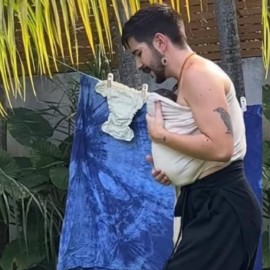 En video: Evaluna mostró a su esposo bailando junto a su bebé Índigo