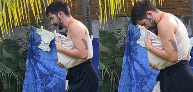 En video: Evaluna mostró a su esposo bailando junto a su bebé Índigo