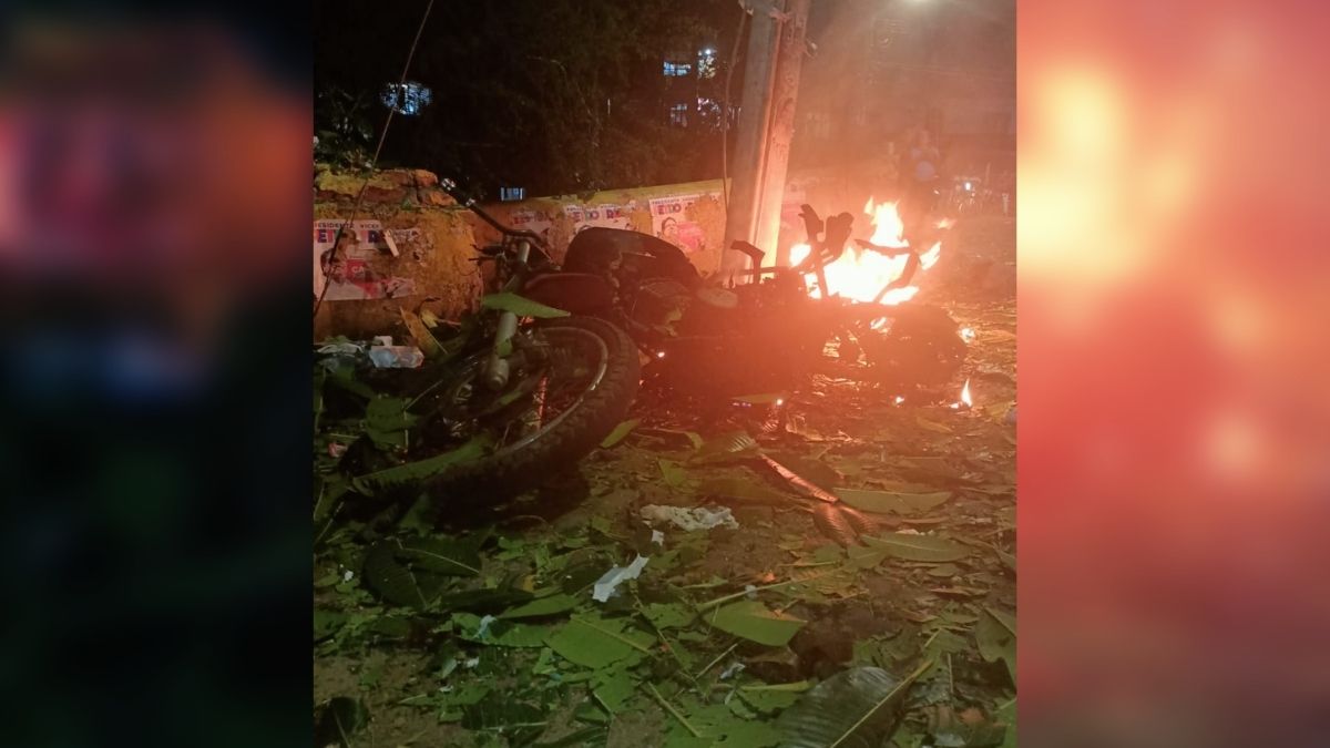 Registran explosión de moto bomba en Caloto, Cauca