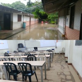 Por inundación: más de 500 estudiantes no pudieron volver a clases