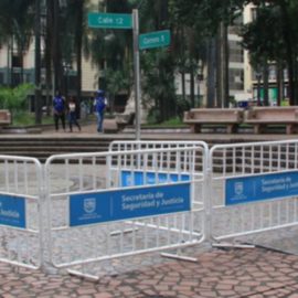 Cierran temporalmente la Plaza de Caycedo por trabajos de remodelación