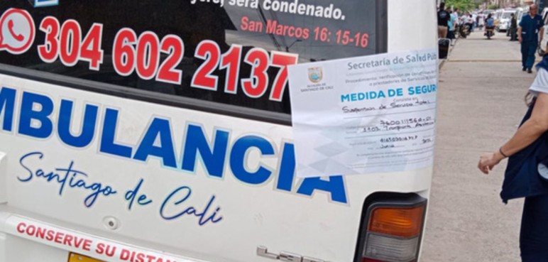Continúan los operativos de control de ambulancias en Cali