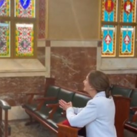 Ingrid Betancourt pide perdón a la Virgen por declaraciones de Rodolfo