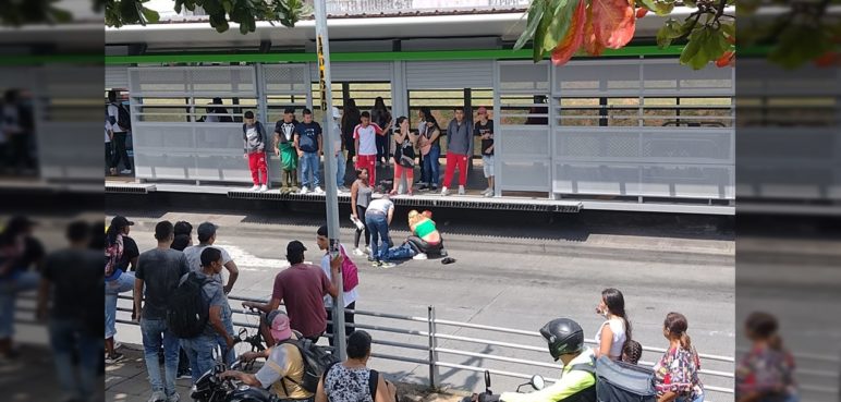 Joven fue herido con arma de fuego en la estación del MÍO de Santa Librada