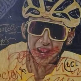Mural de Egan Bernal fue vandalizado en Zipaquirá