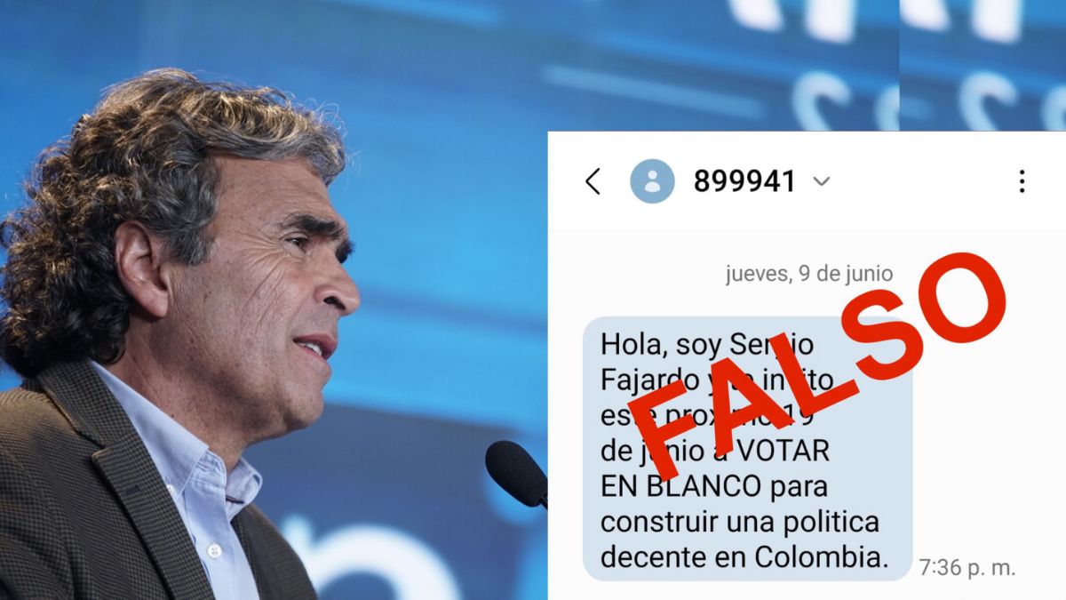 Sergio Fajardo denuncia suplantación de su nombre