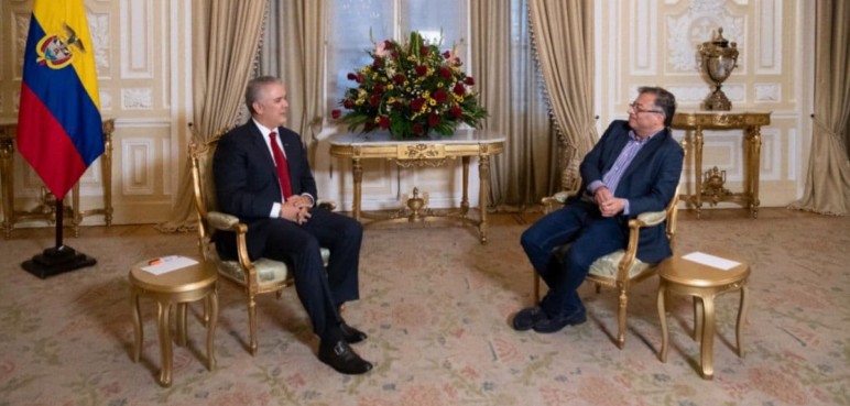 Terminó la primera reunión entre Iván Duque y Gustavo Petro