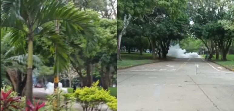 Un Policía resultó lesionado en medio de disturbios en la Univalle