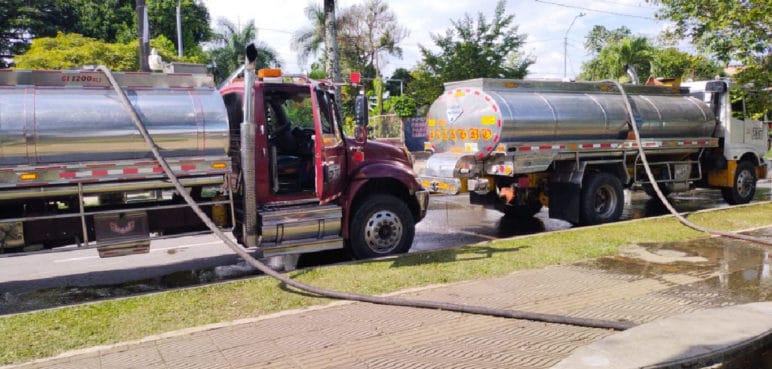 La comuna 20 de Cali está sin agua por la reparación de una fuga
