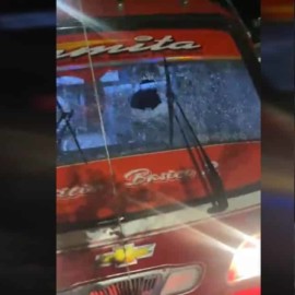 Atacan con una piedra a un bus mientras se movilizaba por el oriente de Cali
