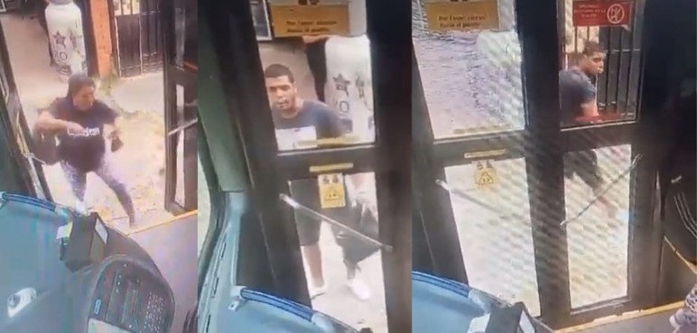 Ataque al MÍO: Hombre lanzó piedra a un bus y pudo herir a una mujer