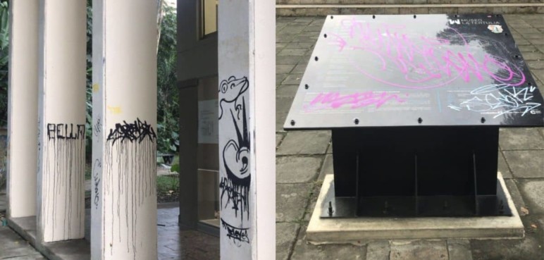 En Cali cada mes vandalizan las paredes del museo La Tertulia