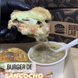 ¿Hamburguesa de sancocho? Esta preparación ha causado polémica en redes sociales