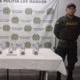 Incautan 10 mil gramos de marihuana que estaba camuflada en velones