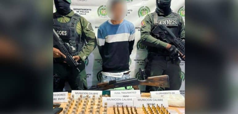 A la cárcel hombre sorprendido con material de guerra en La Unión