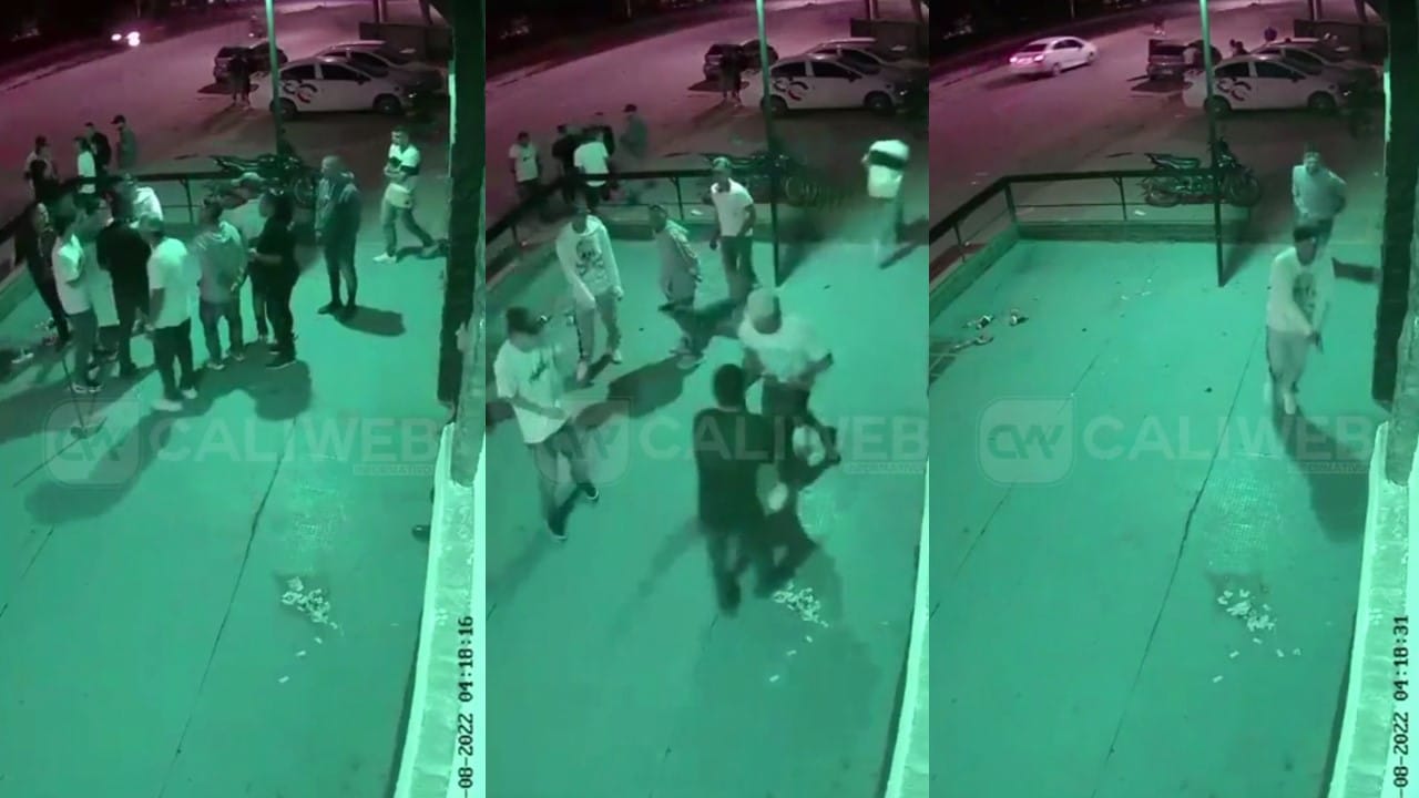 Cámara grabó tremenda balacera en discoteca de Menga que dejó un muerto