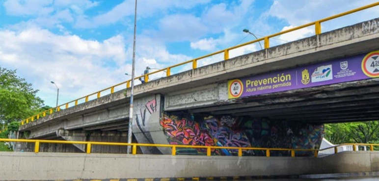 Cerrarán parcialmente vía del norte del Cali por reparación en puente del Club Colombia