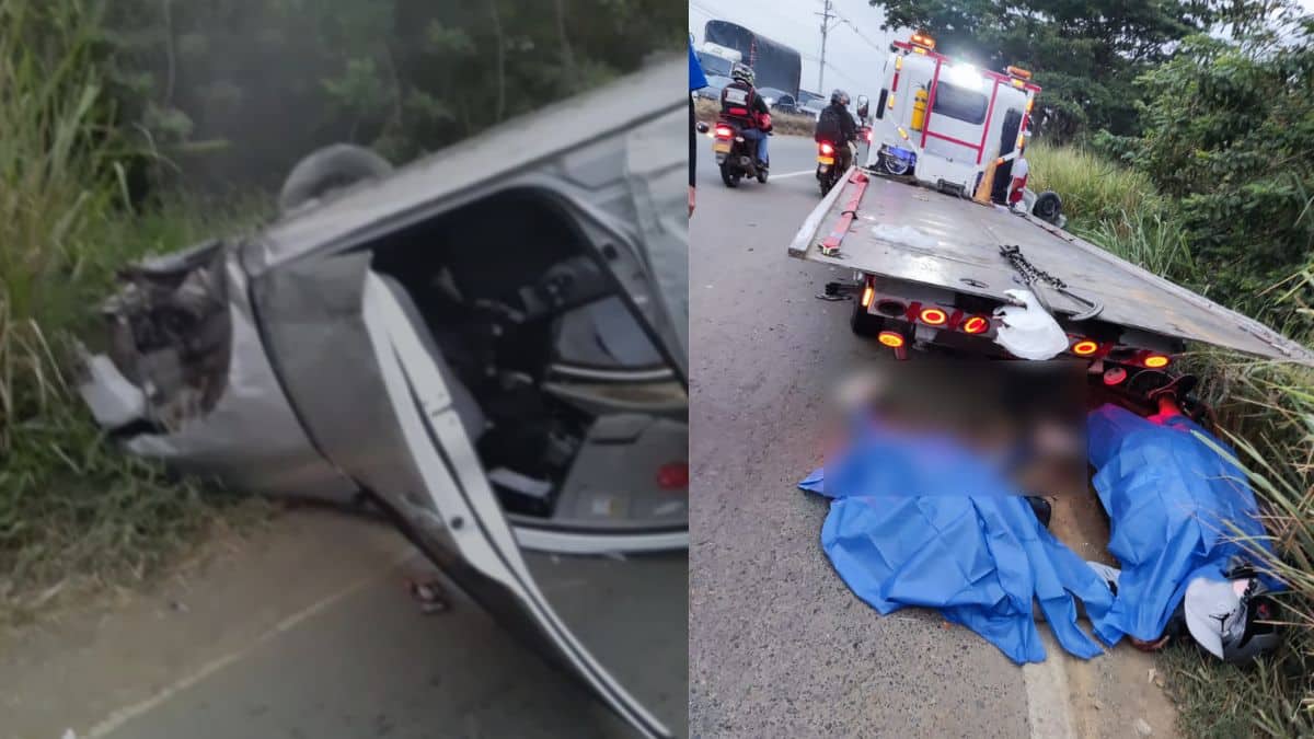 Identifican a las dos víctimas de fatal accidente con grúa en vía Cali-Jamundí