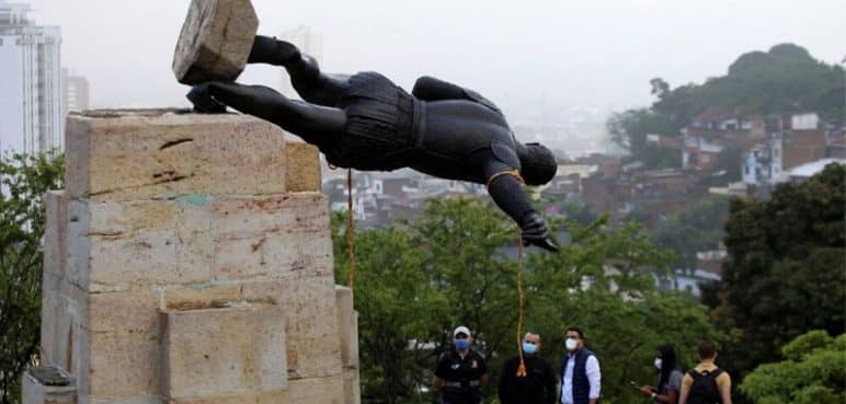 Fue aprobado el nuevo texto que acompañará a la estatua Sebastián de Belalcázar