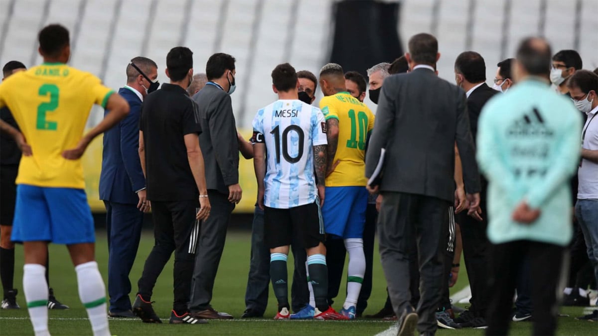 Hay decisión final por partido Argentina-Brasil suspendido por eliminatorias
