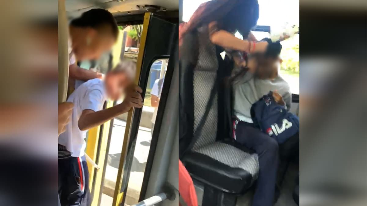 Intolerancia en video: Golpes entre estudiantes en ruta escolar de La Victoria