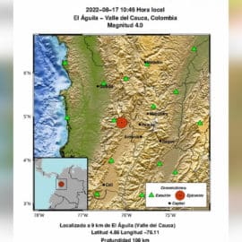 ¿Sintió algo? Reportan temblor en el Valle del Cauca con una intensidad de 4.0°