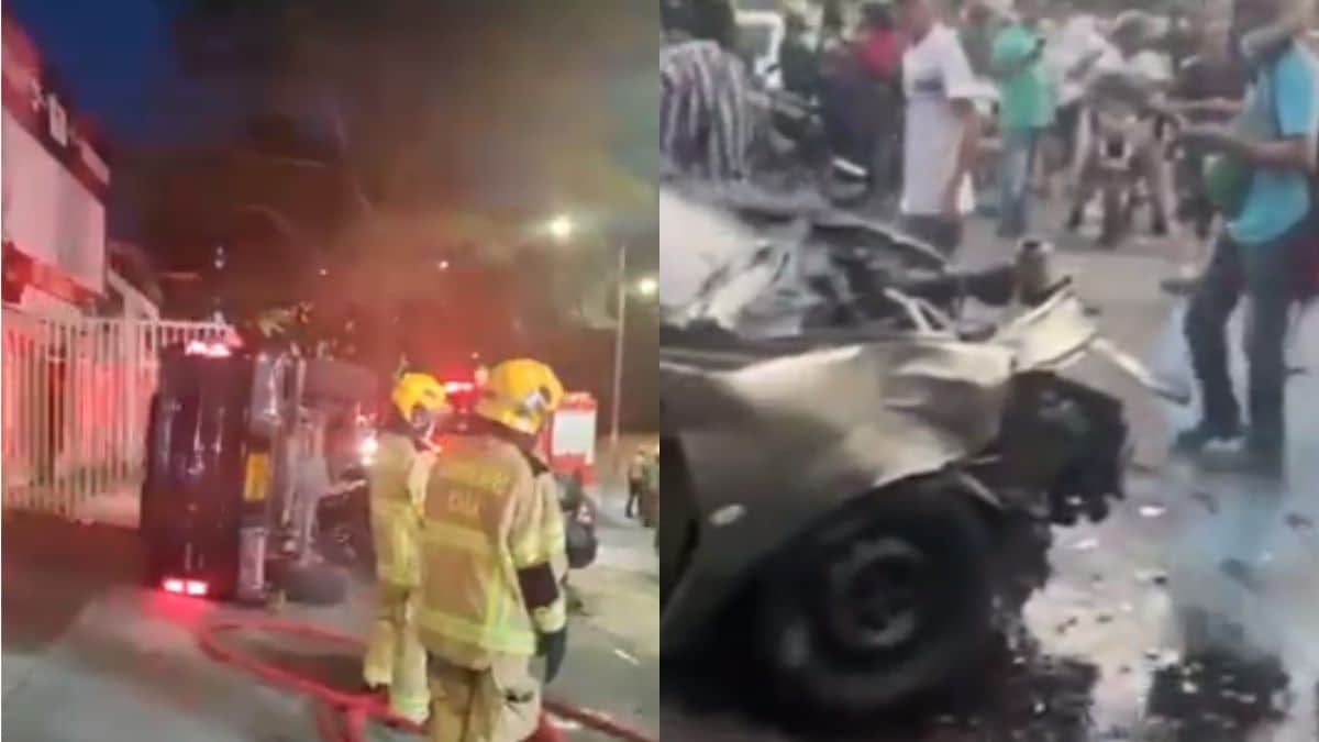 Video: Impresionante congestión en puente de la Ciudad de Cali, en ciudad 2000