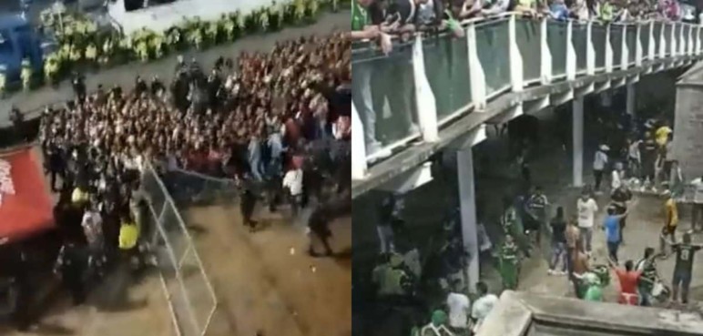 Video: Hinchas furiosos tras goleada al Deportivo Cali en Palmaseca