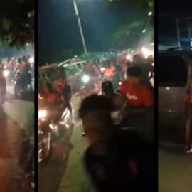 Violenta caravana fúnebre: así despiden a joven asesinado en Puerto Tejada