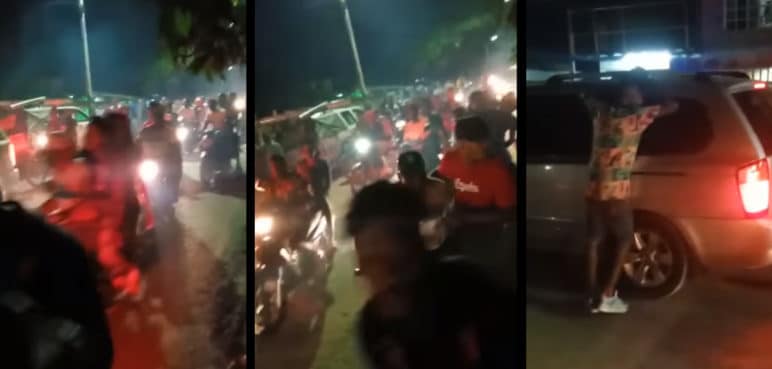 Violenta caravana fúnebre: así despiden a joven asesinado en Puerto Tejada