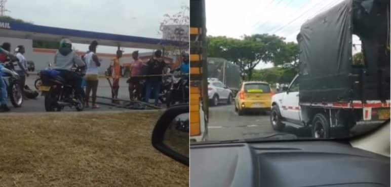 Gran congestión vehicular en el oriente de la ciudad por bloqueos en las vías