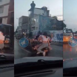 ¡Cómo si fuera un carro! Motociclista fue grabado transportando a cuatro personas