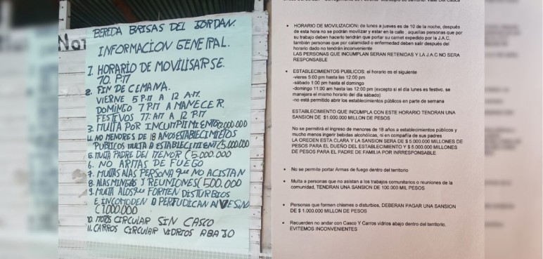 Denuncian la circulación de panfletos amenazantes en zona rural de Jamundí