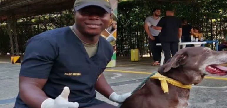El carabinero de la Policía de Cali que ayuda a peluditos en condición de calle