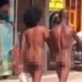 Revelan qué hay detrás del video de pareja caminando desnuda en Cali