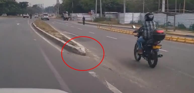 “Es una trampa mortal”: critican bahía bajando puente de la vía Jamundí - Cali