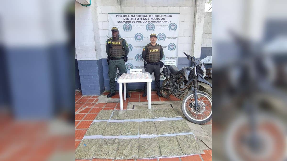 Incautan en vía pública de Cali más de 10 mil dosis de marihuana