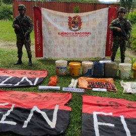 Incautan explosivos con el que se iba a ejecutar atentado contra el Ejército