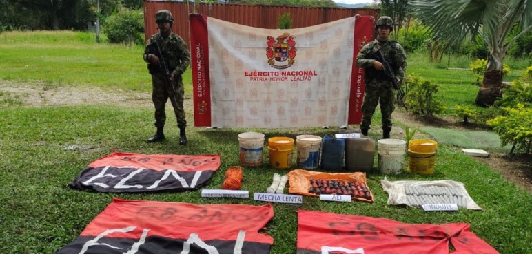 Incautan explosivos con el que se iba a ejecutar atentado contra el Ejército