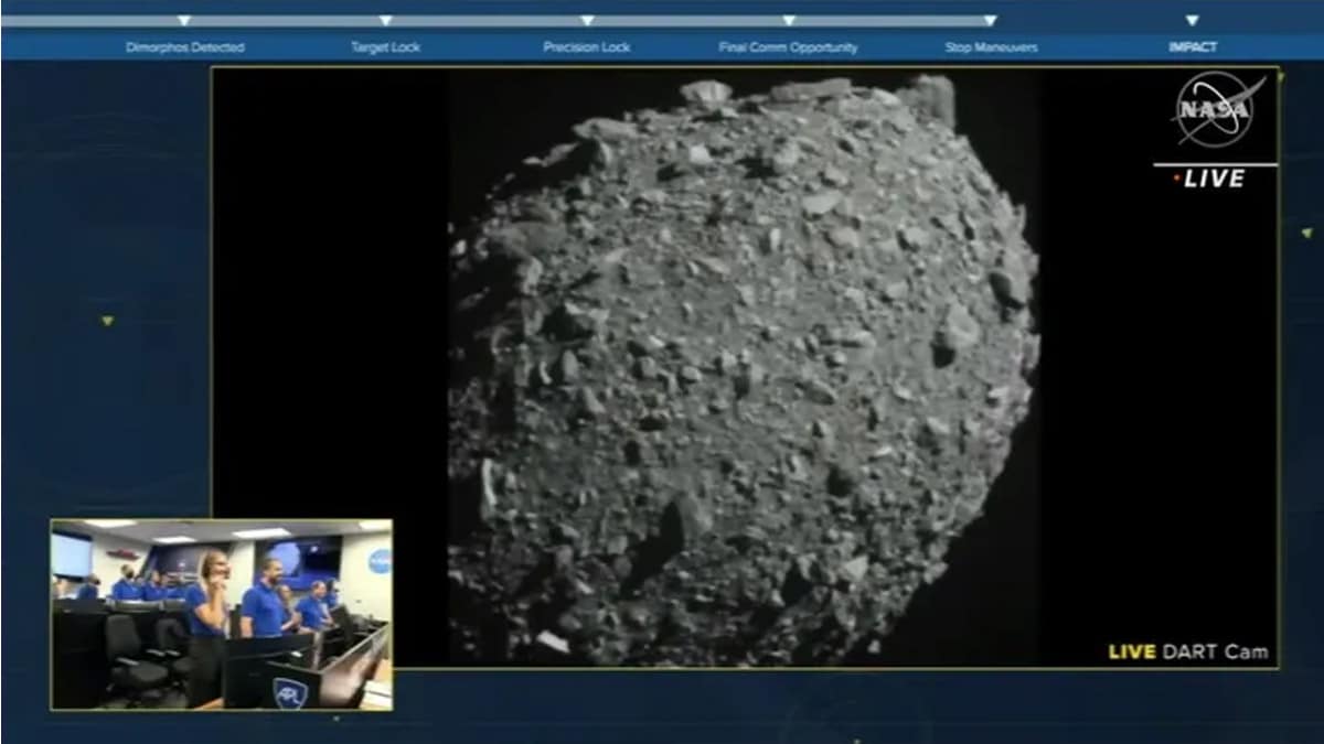 Misión: Vea el momento del impacto de nave de la NASA contra un asteroide