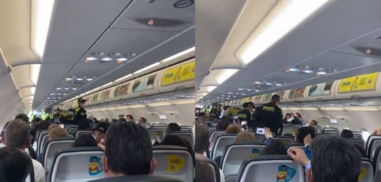 Mujer golpeó a un auxiliar de vuelo de Viva Air porque le pidió que guardara su maleta