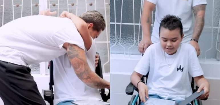 ¡Que conmovedor! Maluma sorprendió con un gran regalo a un niño que padece cáncer