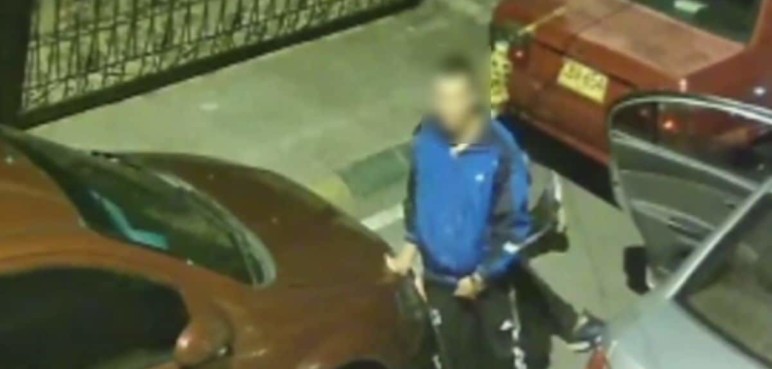 Video: ¿Querían robarse la computadora de un carro parqueado en la calle?